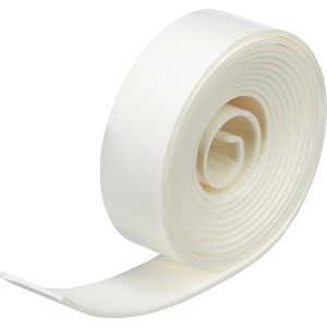 Rolle Schallschutzband Zick-Zack, weiß, für Sanitärkeramik, zur Montage und Dämmung.