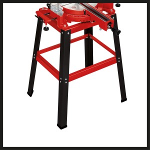 Einhell Zug-Kapp-Gehrungssäge TC-SM 2531/2 U mit Untergestell für stabilen Stand.