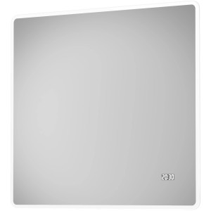 DSK Design LED-Lichtspiegel Silver Porto 80 cm x 70 cm