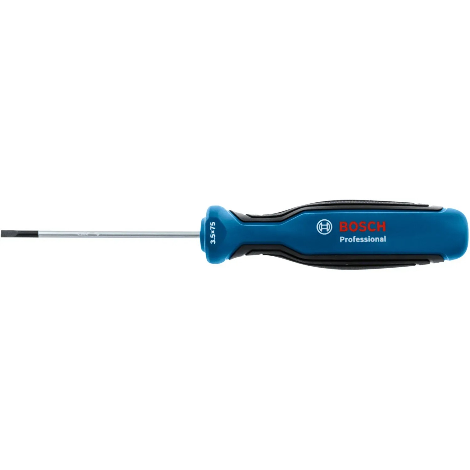 Bosch Professional Schlitz-Schraubendreher SL3,5 x 75 mm mit blau-schwarzem Griff.