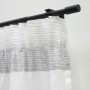 Gardinia Gardinenstangen-Set Thasos, ausziehbar, 190-360 cm, schwarz, mit Vorhang.