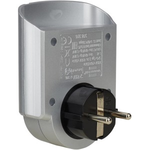 Brennenstuhl Steckdosenadapter Primera-Line mit Überspannungsschutz in Silber und Schwarz.