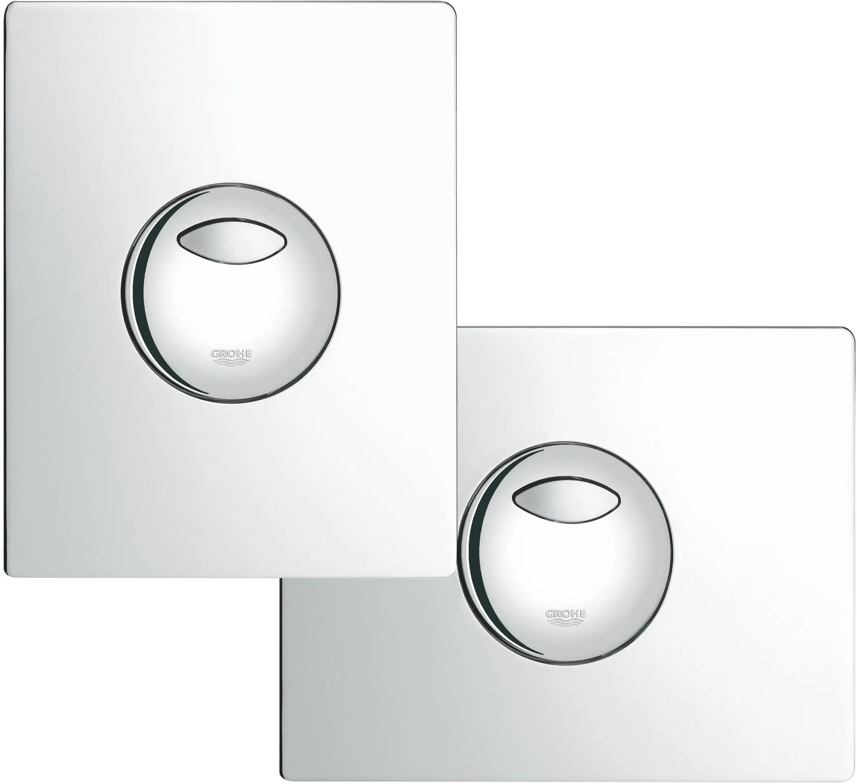 Produktbild von Grohe Nova Cosmopolitan S WC-Abdeckplatte Für 2-Mengen- Und Start & Stopp-Betätigung - Mattchrom