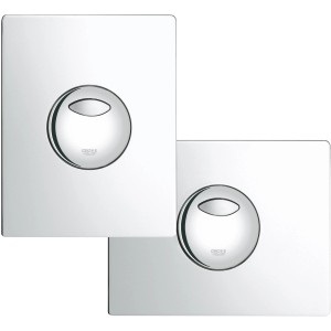 Grohe Skate WC-Drückerplatte, 2-Mengen-Betätigung, Chrom