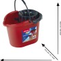 Vileda Kinder-Wischmopp und Eimer Set in Rot, robustes Spielzeug für kleine Helfer im Haushalt.