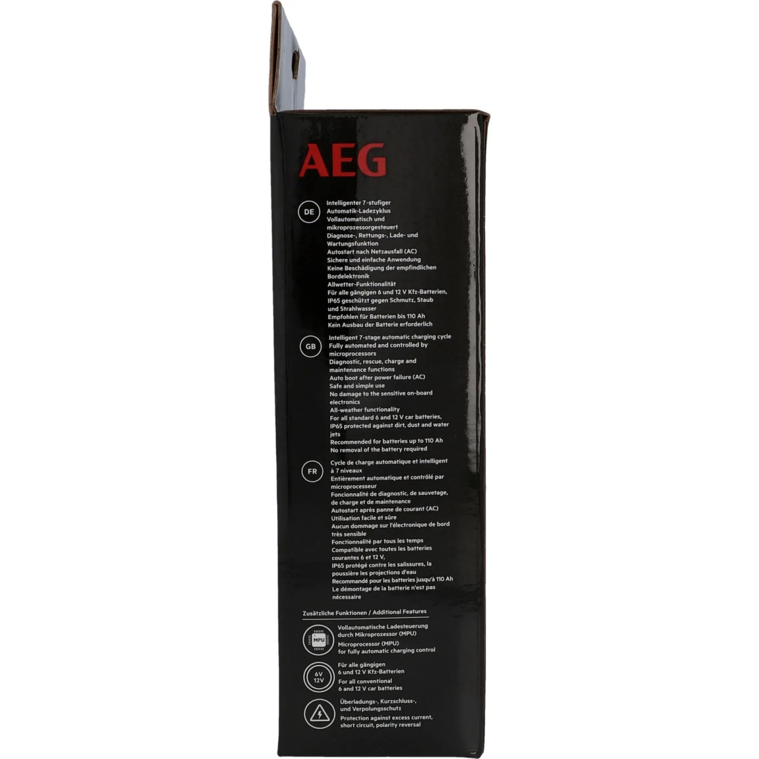 AEG Mikroprozessor-Ladegerät LD 4 in Originalverpackung. Autoelektrik Zubehör für 6V/12V Batterien.