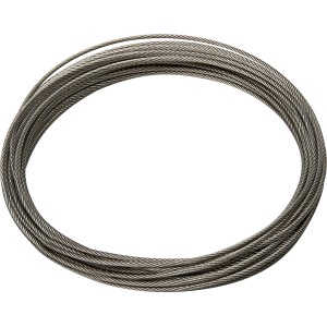 Edelstahlseil, 14 m, für Sonnensegel-Befestigung im Innenbereich. Zubehör für Pergola Bausatz.