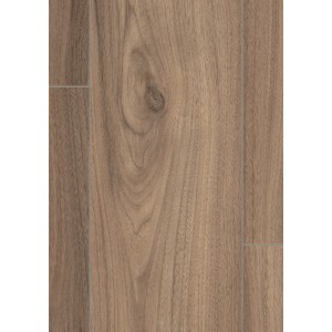 Egger Aqua Laminat EL2070 NatureSense Langley Nussbaum Hell, Detailansicht der Holzstruktur.
