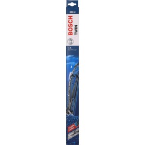 Bosch Twin Single 530U Scheibenwischer im blauen Karton, 530 mm Länge.