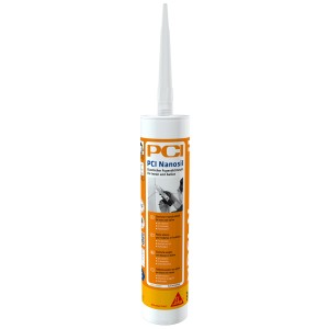 PCI Nanosil Fugendichtstoff, anthrazit, 300 ml Kartusche für Innen- und Außenbereich.