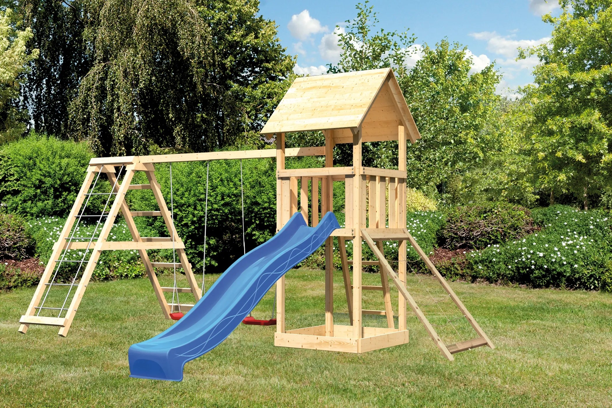 Kinderspielplatz Steuerrad 30cm - Blaues Steuerrad Für Klettergerüst & Spielturm
