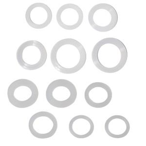 Kirchhoff Mischdüsen Dichtungsset, Silikon, verschiedene Größen (M16-M28), 12 Stück.