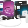 Philips Hue Lightstrip mit Bridge: LED-Streifen für Weiß- und Farbtöne, smarte Steuerung.