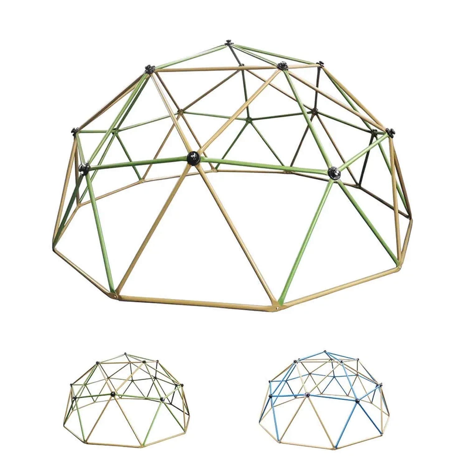 Home Deluxe Klettergerüst Matti, grün-bronze, mit Zelt und Schaukel. Spielturm für Kinder.