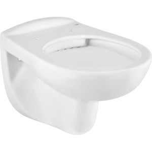 Weißes, spülrandloses baliv Wand-WC Glasgow Tiefspüler aus Keramik.