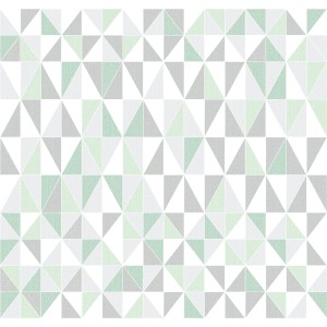 d-c-fix Tischbelag Bergamo Torrent Grün mit geometrischem Dreieck Muster.