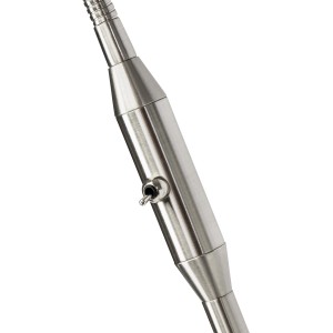 Detailaufnahme: Kippschalter der Brilliant LED-Standleuchte Philo in Eisen/Weiß.