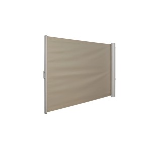 Beige OBI Vertikalmarkise Livingston, 300x150 cm, für Balkon & Terrasse.