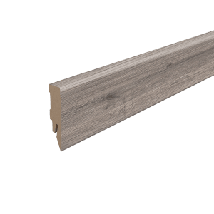 Egger Sockelleiste L589 Kubisch für Fußboden Sherman 6 cm Eiche Grau