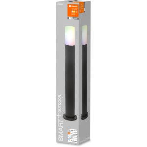 Ledvance Smart+ Pipe Multicolor LED-Außenleuchte, 80 cm Standleuchte in Verpackung.