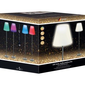 Schwaiger LED-Solar-Außenstehleuchte AUSL0100 m. RGB-Farbwechsel