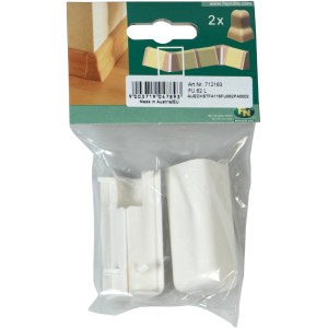 FN Neuhofer Außenecken FU062 Silber, 2er-Pack für Sockelleisten.