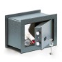 Burg Wächter Wandtresor Pure Safe PSW 110 K Anthrazit, Tresor mit geöffneter Tür und Inhalt.