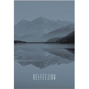 Komar Wandbild Word Lake Steel 50 x 70 cm