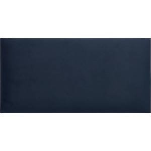 Rechteckiges Wandkissen, 60x30 cm, dunkelblaues Samt-Polster für Wandgestaltung.