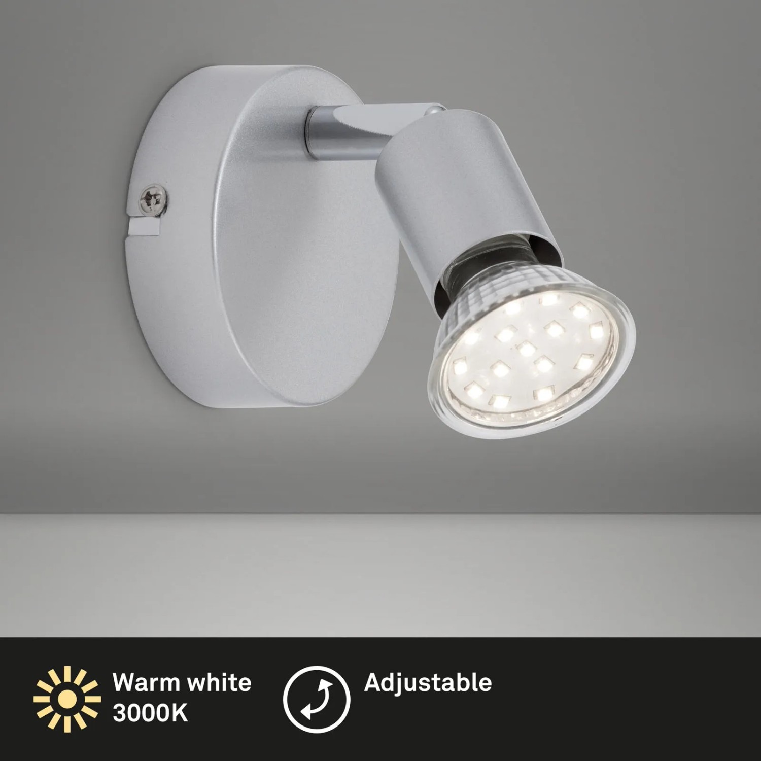 BRILONER LED Leselampe – Schwenkbar, GU10 4,7W, 400 Lumen – Wandleuchte Für Bett & Nachttisch
