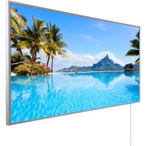 Könighaus Infrarotheizung Panorama-Serie 60 cm x 100 cm 800 W Bora Bora Insel