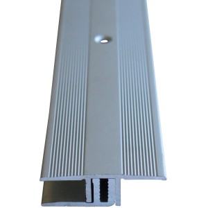 Übergangsprofil, silber, 900 mm lang, für Laminat & Parkett, mit Schrauben und Dübel.