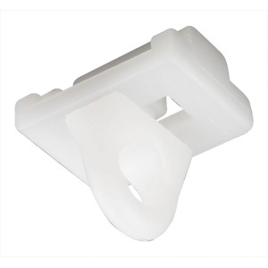 Mydeco Gardinenstopper, weiß, für Gardinenstangen mit Ø 1,6-2,5 cm und 1,8x1,8 cm Profil.