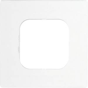 Kopp Dekorahmen 1-fach transparent, Tapetenschutz für Schalterprogramme, hochglänzend.