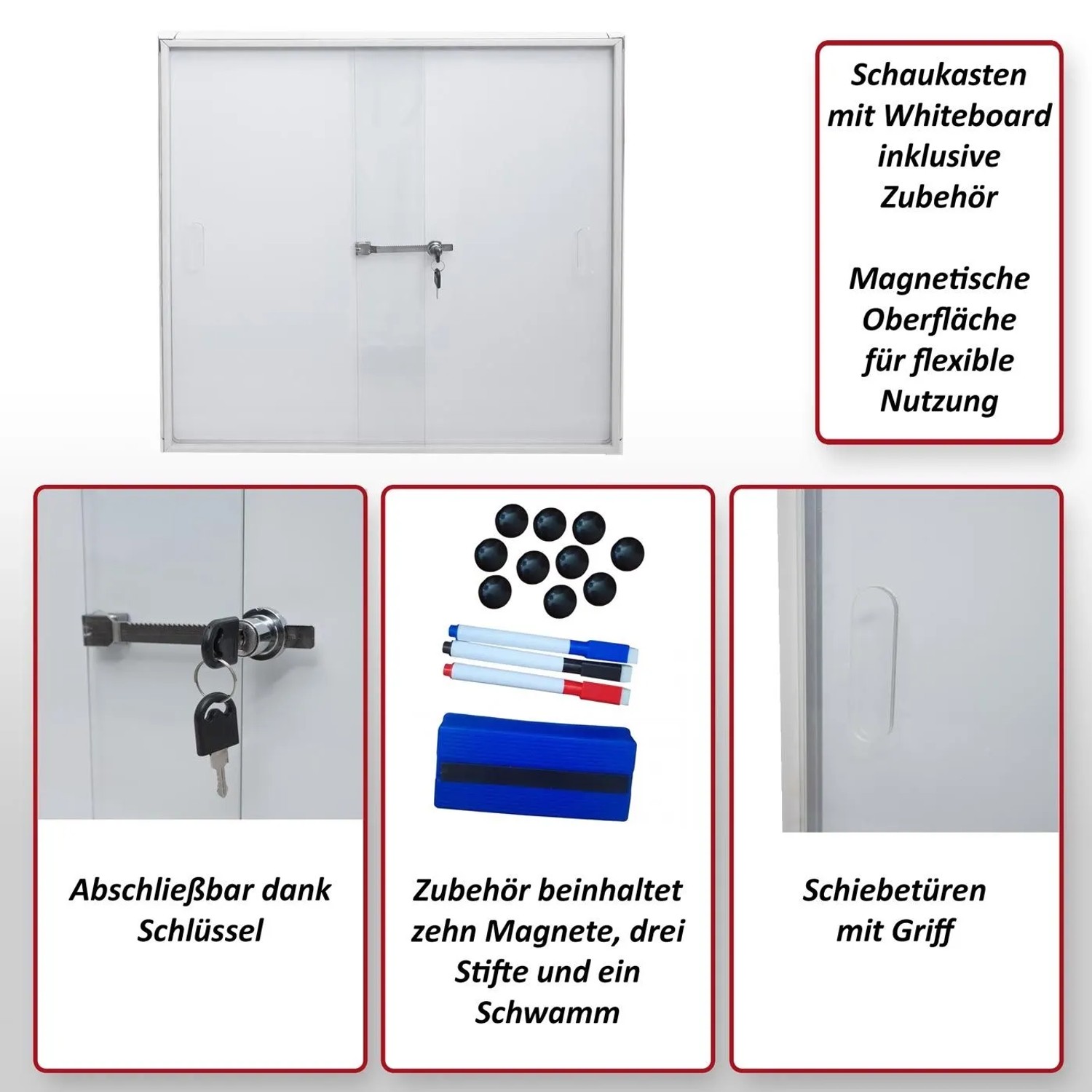68 Cm Ruler MCW Schaukasten Q50 Aluminium Abschließbar 67x68x9cm kaufen bei OBI