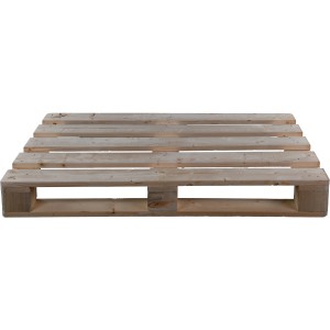 Gehobelte Möbelbaupalette aus Nadelholz, 13x80x120 cm, ideal für DIY Möbelprojekte.
