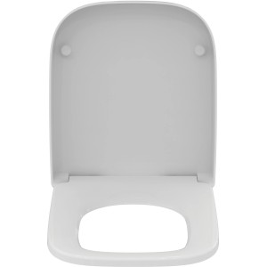 Weißer Ideal Standard i.life S WC-Sitz mit Softclosing und Wrapover-Design.