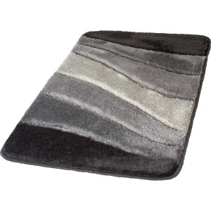 Meusch Badteppich Ocean Schiefer, 60x100 cm, mit grauem Farbverlauf.