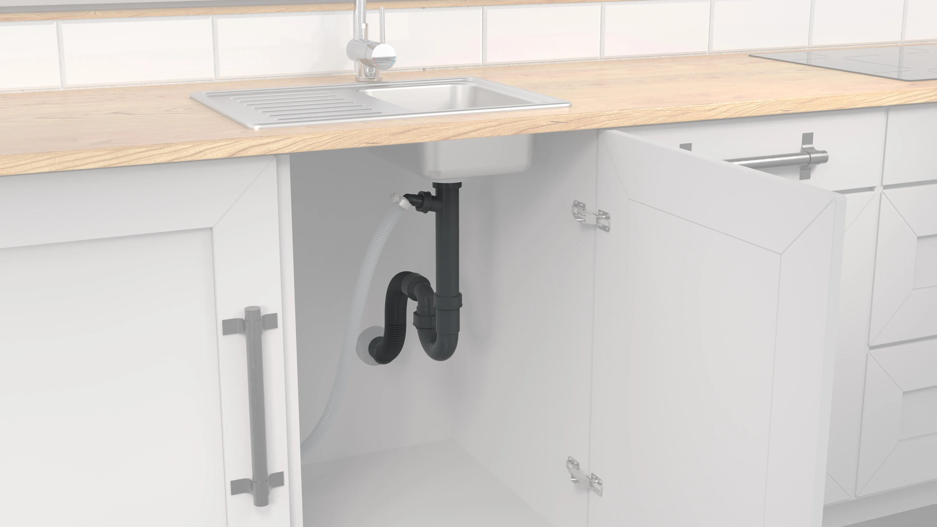 KIRCHHOFF Eco Save Siphon, Sustainable Drain, Odour Trap Made Of - View #9