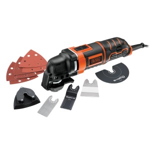 Black+Decker Multifunktionswerkzeug MT300KA mit Zubehörset, Multitool für diverse Anwendungen.