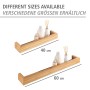 WENKO Wandregal Bambusa, 40/60cm, mit Bad-Accessoires. Bambus Bad-Wandregal für Badutensilien.