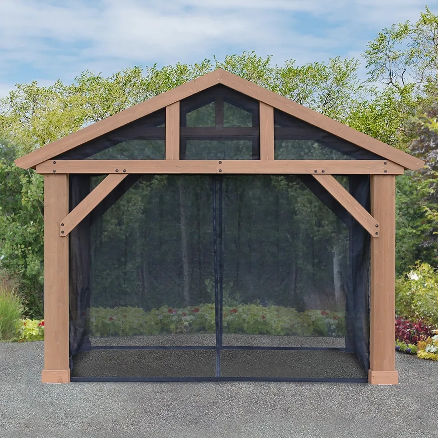 Westmann Moskitonetz 4er-Pack für Pavillon, 320x220cm, schützt vor Insekten.