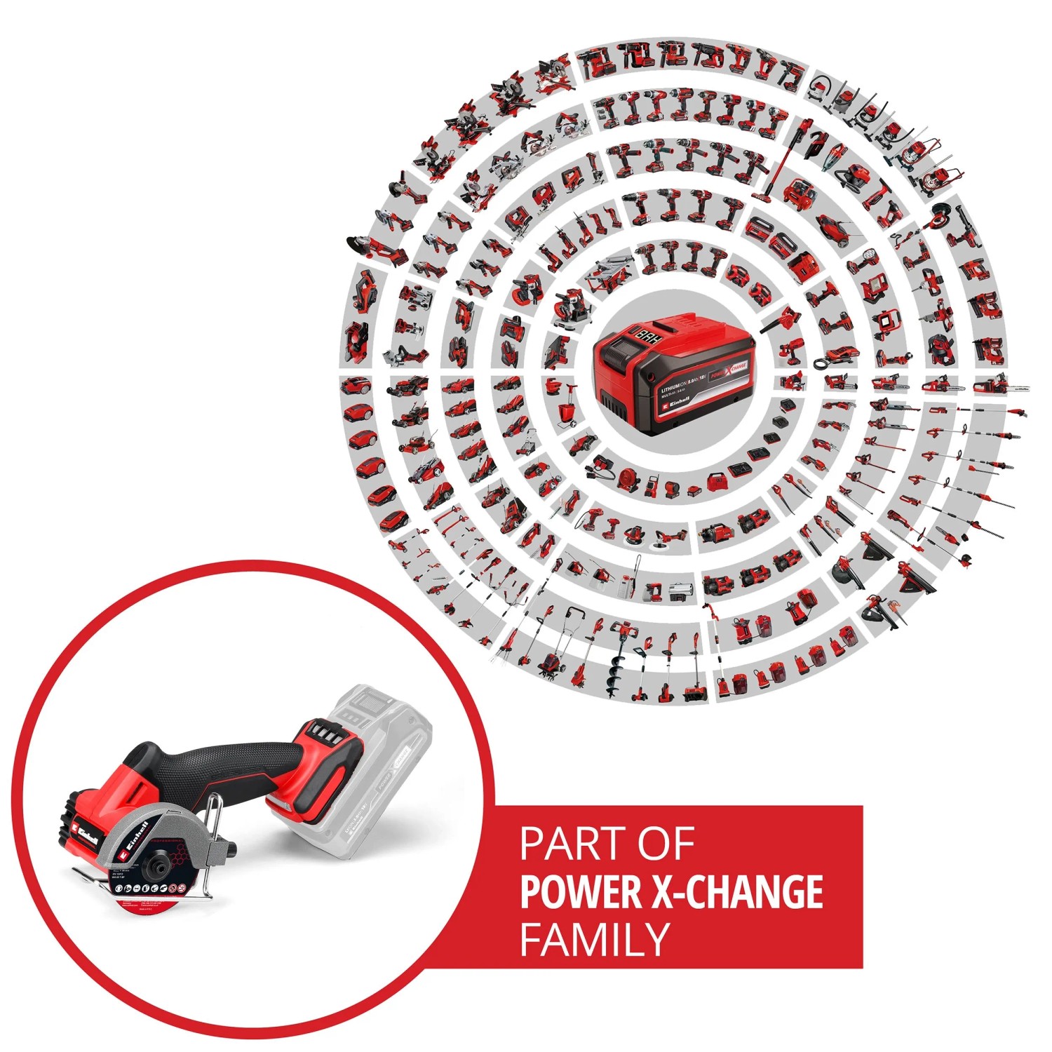 Einhell Akku-Trennschleifer Professional TP-CO 18/76-C Rot-Schwarz_2