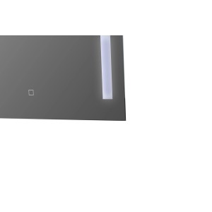 Sanotechnik LED-Spiegel, 70x60 cm, mit indirekter Beleuchtung und Touchscreen.