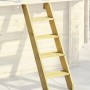 Holzleiter für Karibu Pool, 5 Stufen, kesseldruckimprägniert.