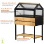 Dobar Hochbeet 4-Jahreszeiten Gr. L 76 x 48 x 118 cm Anthrazit FSC®_4