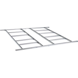 Floraworld Fundament für Gerätehaus, Stahlblech verzinkt, für stabilen Unterbau.