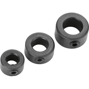 LUX Tiefenstopp-Set Classic, 3-teilig, für Bohrer mit 6, 8 und 10 mm Durchmesser.