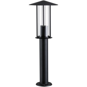 Schwarze Paulmann Outdoor-Pollerleuchte Classic E27 aus Metall, insektenfreundlich, für Garten und Wege.