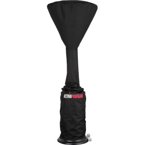 Schwarze Activa Abdeckhaube für Heizpilze, wasserabweisend und universell passend.